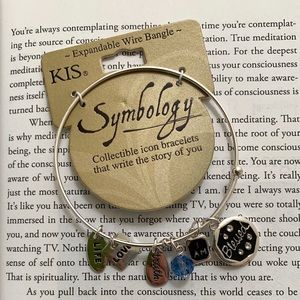 🆕 Symbology love truth silver charm bracelet